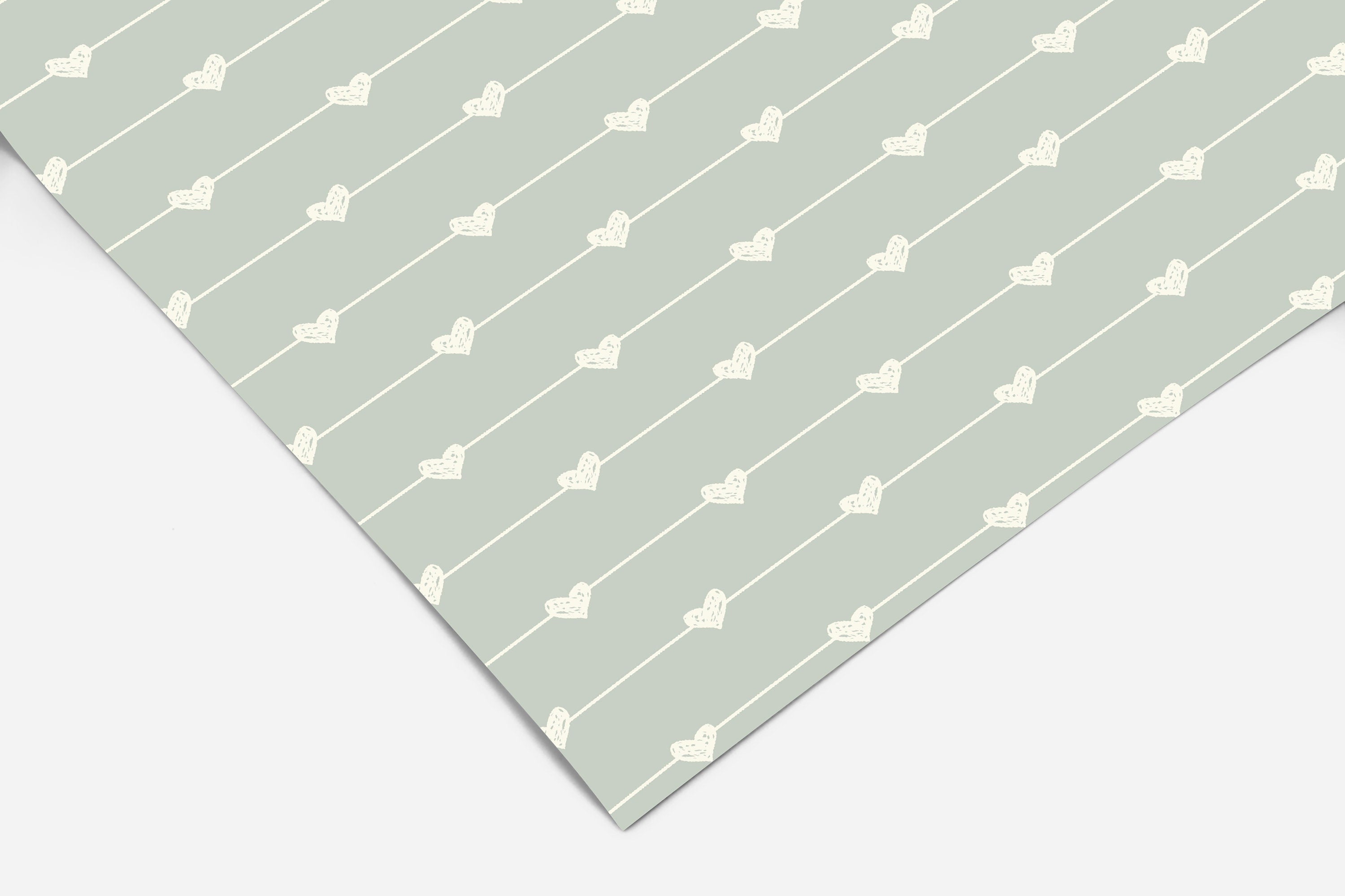 Little Heart Strings Contact Paper | Peel And Stick Wallpaper | Removable Wallpaper | Shelf Liner | Drawer Liner | Peel and Stick Paper 236 - JamesAndColors
