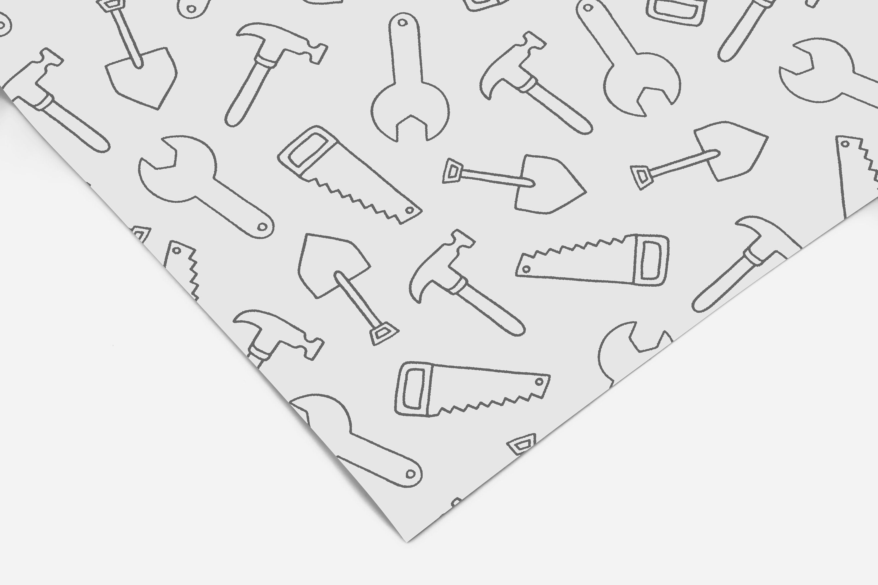 Workshop Tools Contact Paper | Peel And Stick Wallpaper | Removable Wallpaper | Shelf Liner | Drawer Liner | Peel and Stick Paper 281 - JamesAndColors