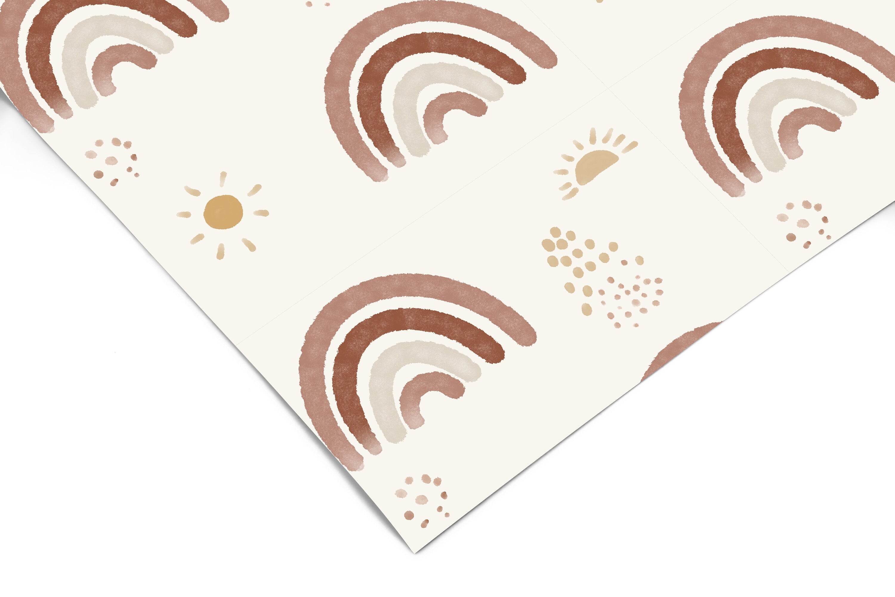 Sunshine Rainbows Contact Paper | Peel And Stick Wallpaper | Removable Wallpaper | Shelf Liner | Drawer Liner | Peel and Stick Paper 1271 - JamesAndColors
