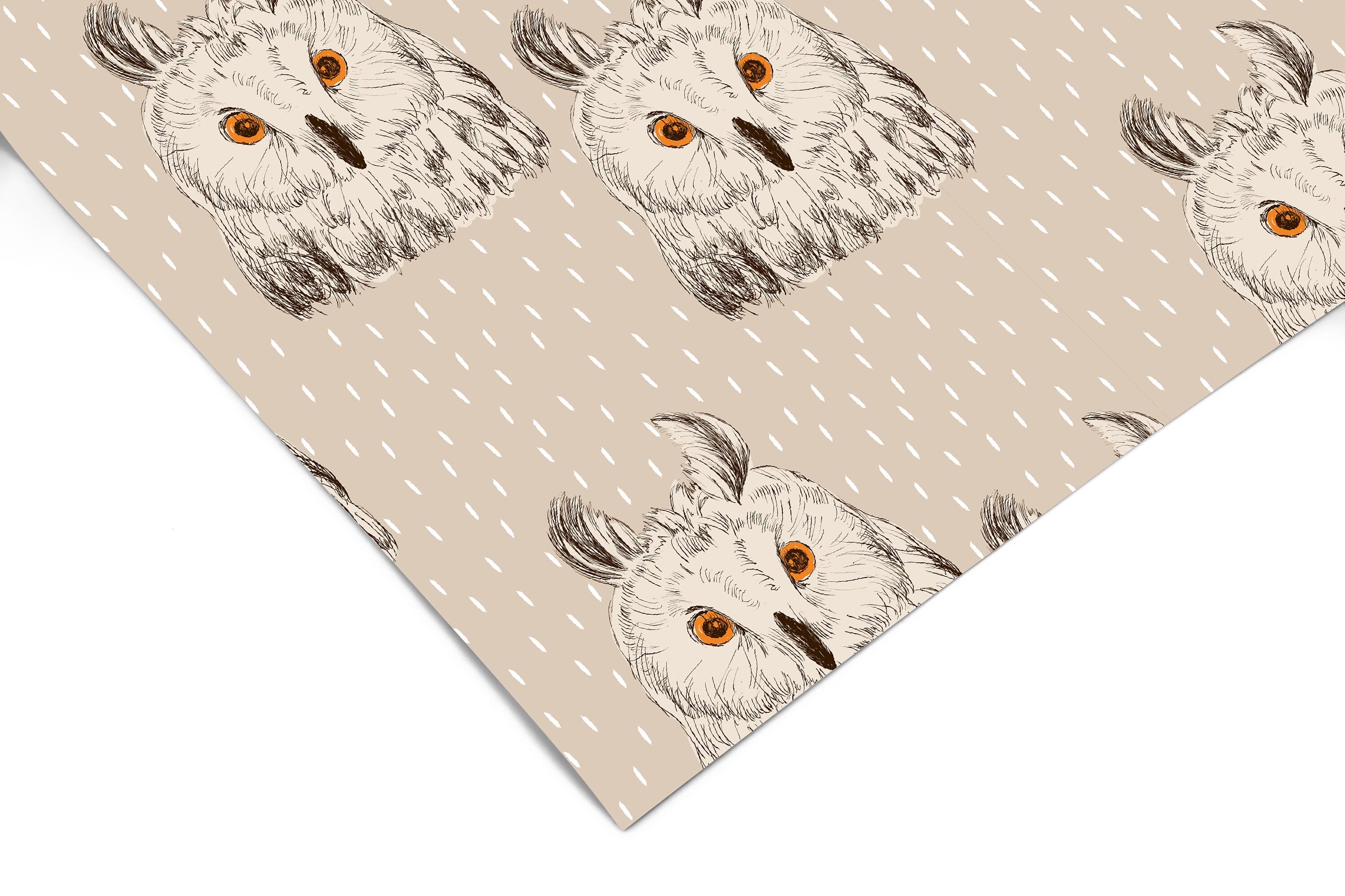 Owl Vintage Contact Paper | Peel And Stick Wallpaper | Removable Wallpaper | Shelf Liner | Drawer Liner | Peel and Stick Paper 1445 - James And Colors